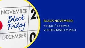 Calendário anunciando black friday